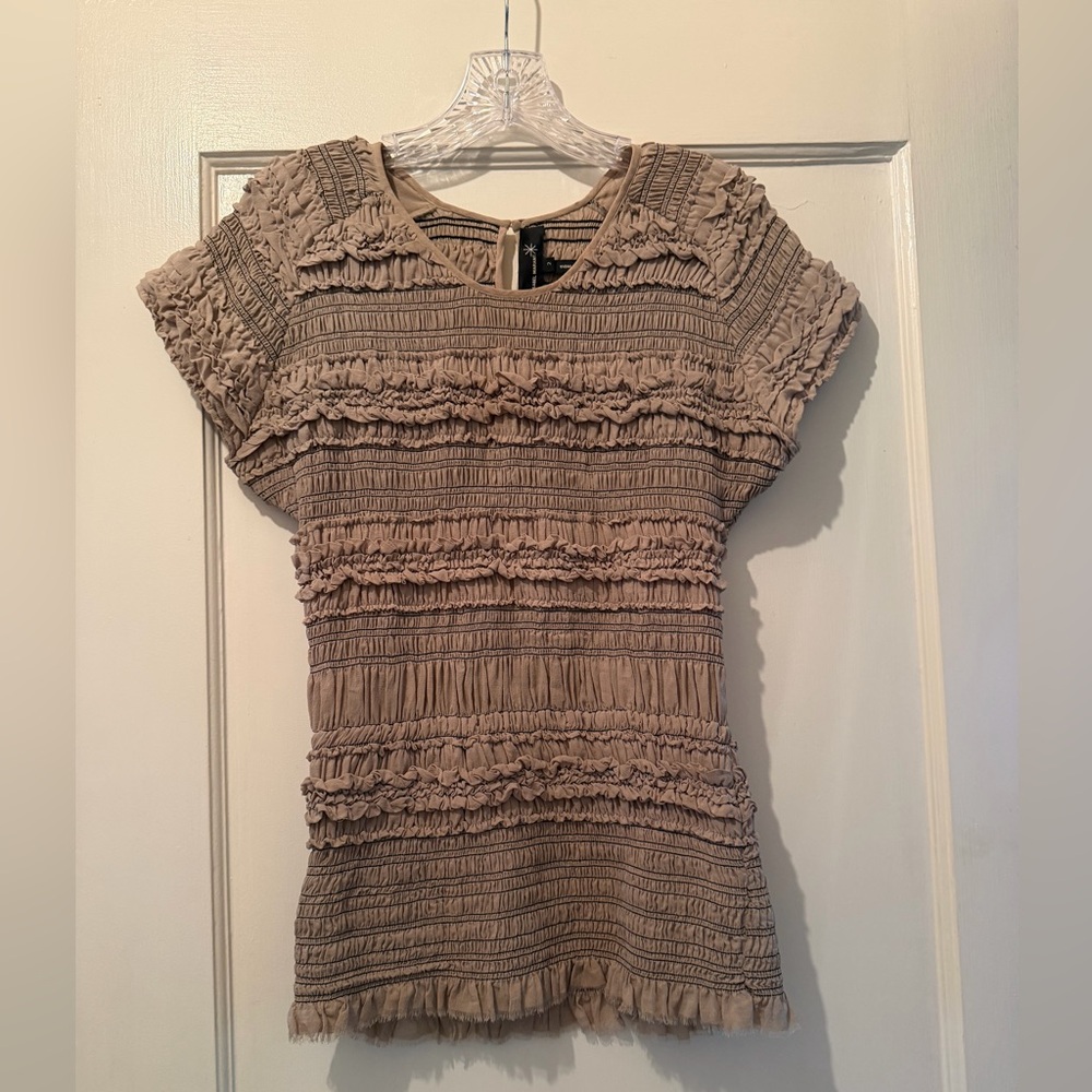 Isabel Marant Textured Tan Blouse
